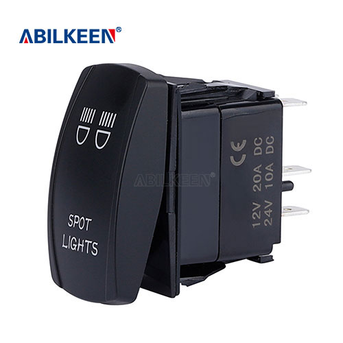 IB-A11L33ABL-LJ22 Labeled Marine Rocker Switches