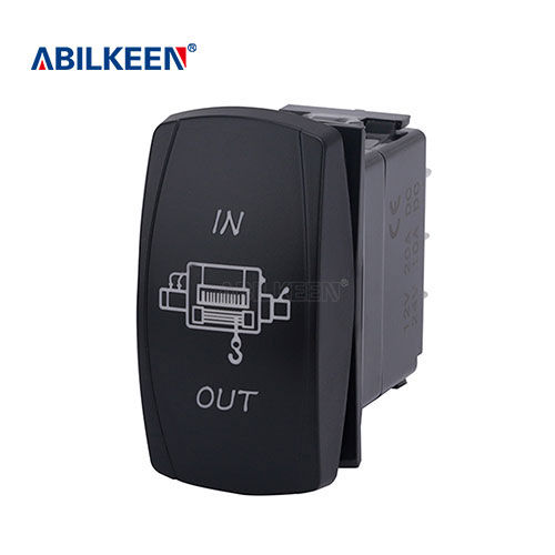 IB-A12L33GR-LJ59 3 Position Lighted Rocker Switch