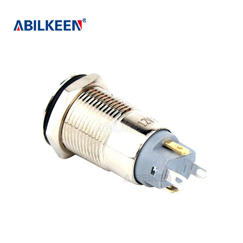 IB12S-P10-E 12mm Momentary latching led Switch