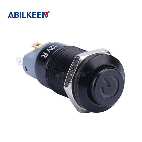 IB12S-P10-E-P 12mm Power Button Switch