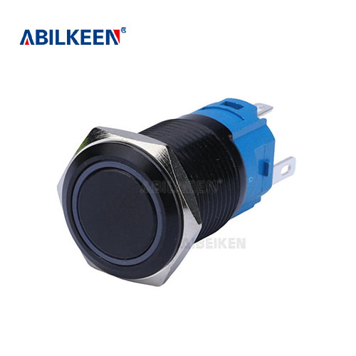 IB16E-P11-E-A 16mm Black Push Button Switch