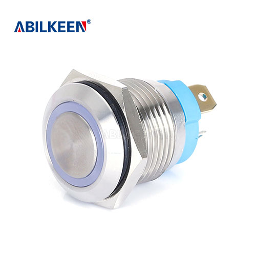 IB16K3-P10-E 16mm LED Latching Push Button Switch 