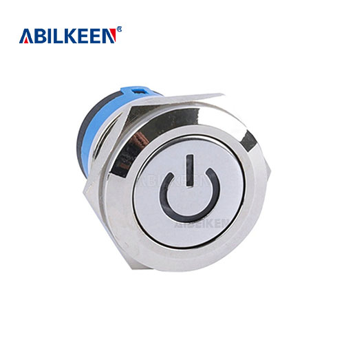 IB19Z-P10-Power 19mm Push Button Switch With power logo