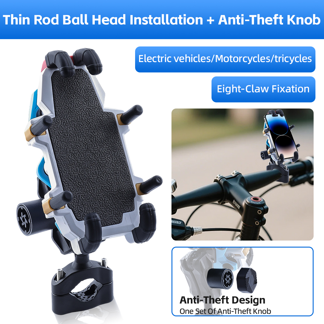 AIBEIKEN Launches Next-Generation 8-Claw Anti-Vibration Motorcycle Phone Mount for Ultimate Riding Safety and Convenience